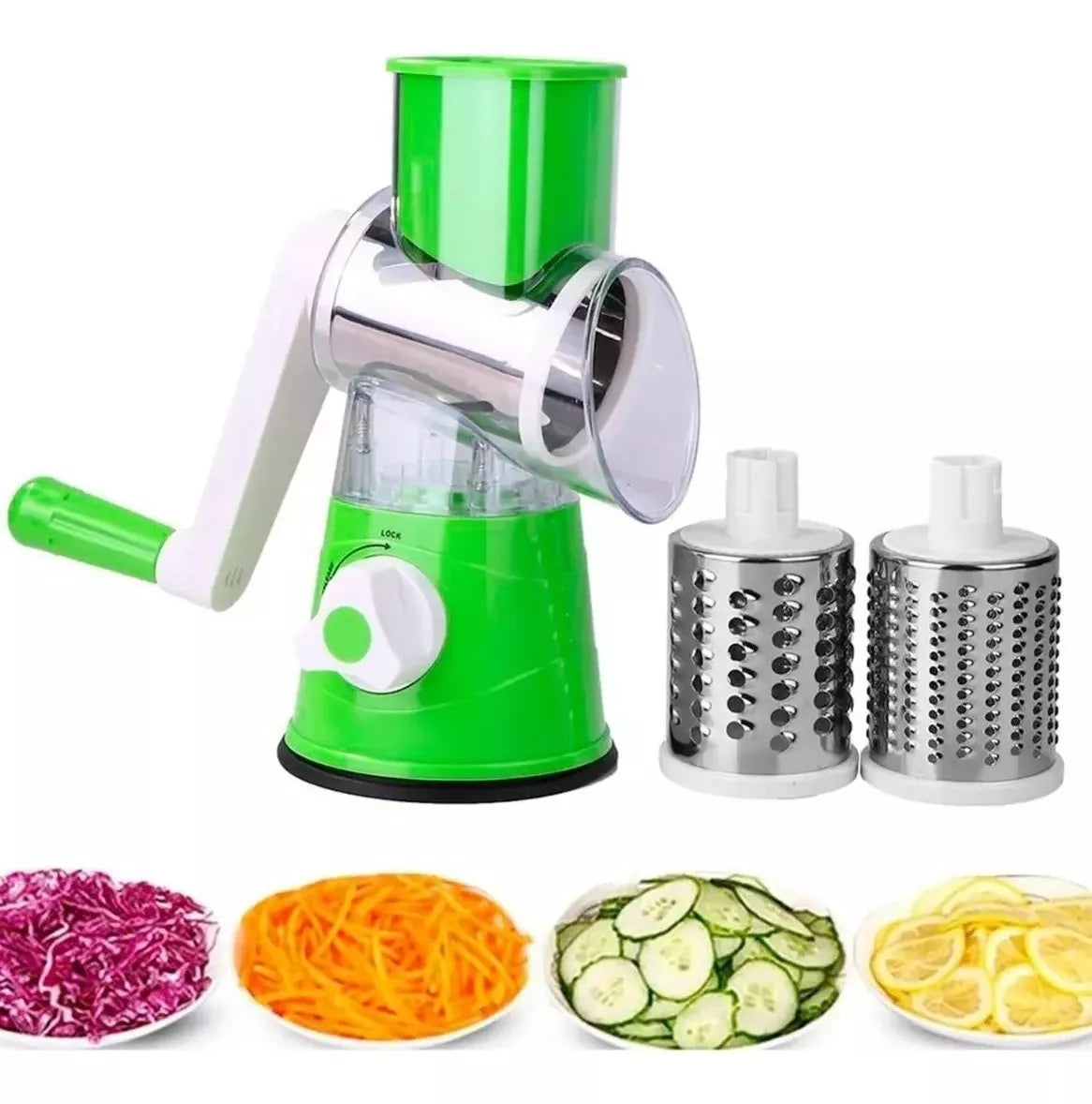 Rallador-Cortador 3 en 1: Práctico y Eficiente en tu Cocina