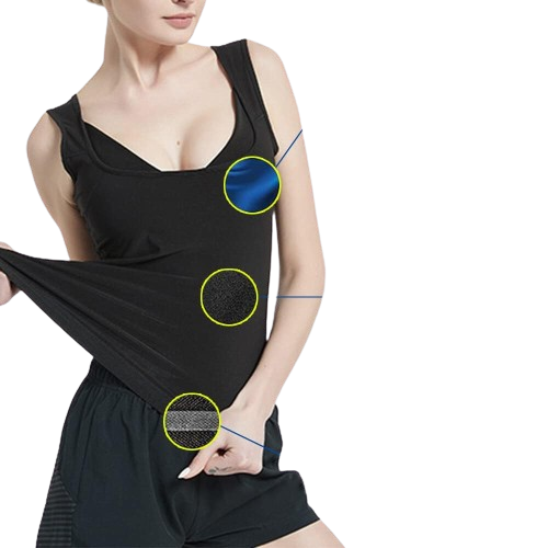 Camiseta Térmica Reductora Mujer Efecto